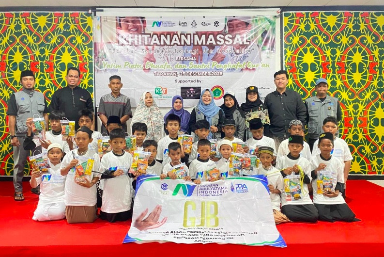 Khitan Massal Anak Yatim Digelar di SDN 012 Tarakan, Diikuti 25 Peserta