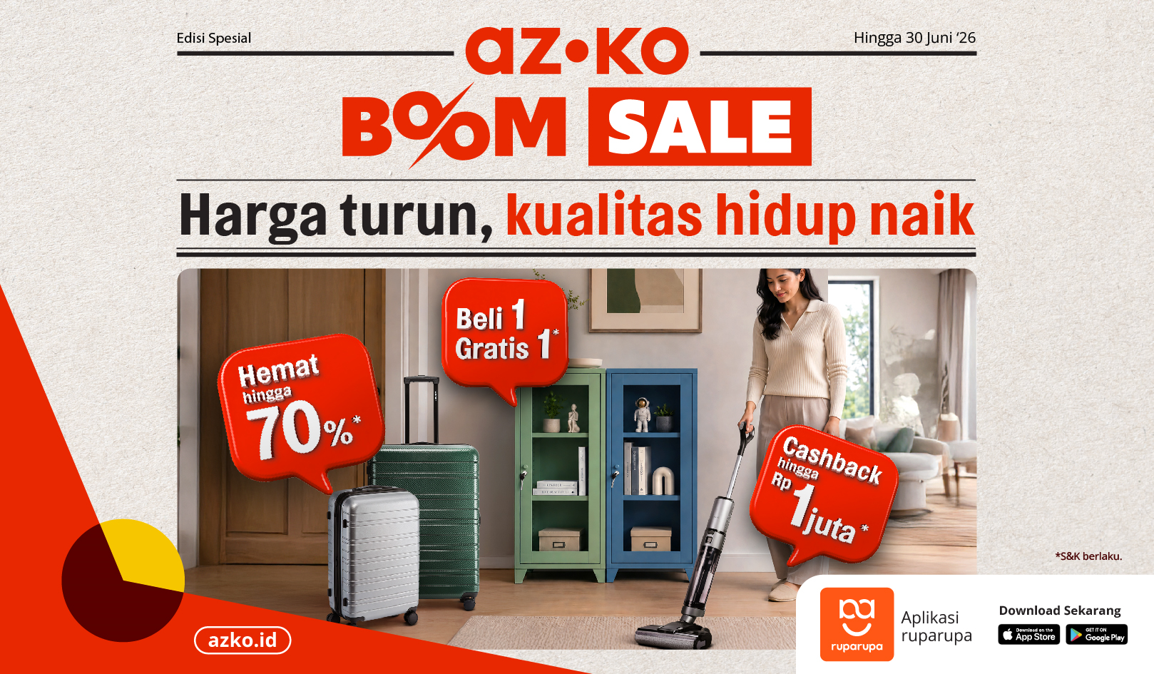 AZKO BOOM SALE Kembali Hadir!