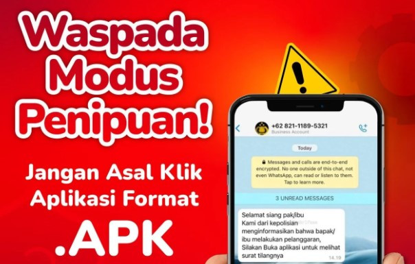 Waspada Penipuan Tilang Elektronik, Polres Tarakan Ingatkan Bahaya Link APK
